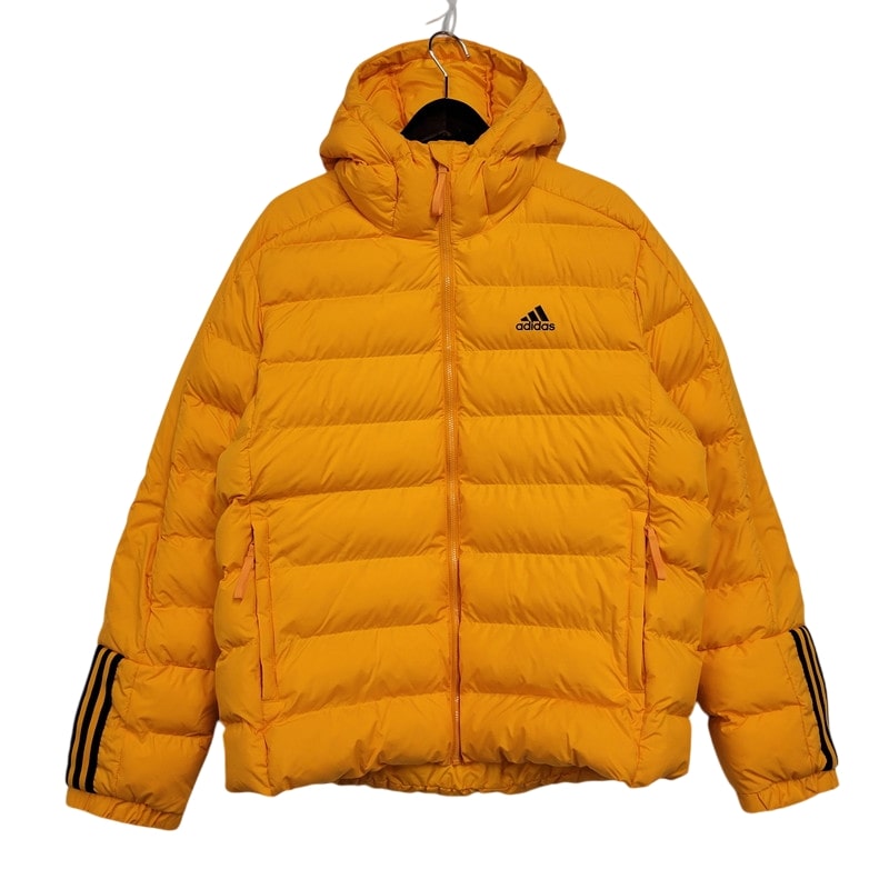 【中古美品】【メンズ】 adidas アディダス ITAVIC MIDWEIGHT HOODED JACKET GQ2348 ミッドウェイト フーデッド ジャケット アウター 148-250224-as-06-izu サイズ：XO カラー：オレンジ 万代Net店