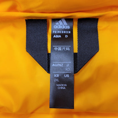 【中古美品】【メンズ】 adidas アディダス ITAVIC MIDWEIGHT HOODED JACKET GQ2348 ミッドウェイト フーデッド ジャケット アウター 148-250224-as-06-izu サイズ：XO カラー：オレンジ 万代Net店