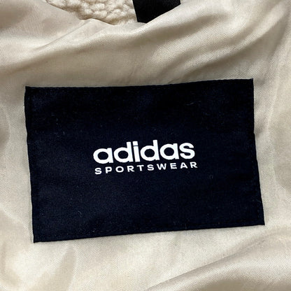 【中古美品】【メンズ】 adidas アディダス IK7342 WORD BOA JACKET ワーディングボアジャケット アウター 長袖 148-250208-ma-27-izu サイズ：XL カラー：ベージュ 万代Net店