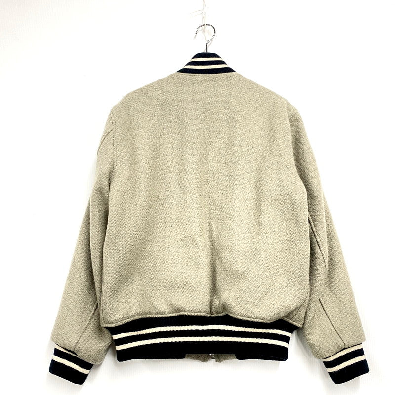 【中古品】【メンズ】 WHITESVILLE ホワイツビル ONE LETTER WOOL MELTON AWARD JACKET WV13683 ワンレター ウールメルトン アワードジャケット アウター 145-250205-as-23-izu サイズ：40 カラー：グレー 万代Net店