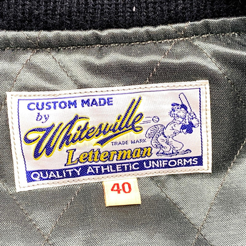 【中古品】【メンズ】 WHITESVILLE ホワイツビル ONE LETTER WOOL MELTON AWARD JACKET WV13683 ワンレター ウールメルトン アワードジャケット アウター 145-250205-as-23-izu サイズ：40 カラー：グレー 万代Net店