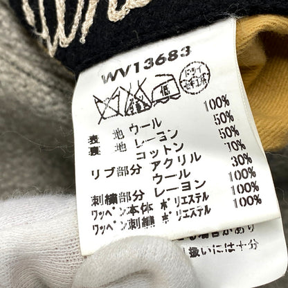 【中古品】【メンズ】 WHITESVILLE ホワイツビル ONE LETTER WOOL MELTON AWARD JACKET WV13683 ワンレター ウールメルトン アワードジャケット アウター 145-250205-as-23-izu サイズ：40 カラー：グレー 万代Net店