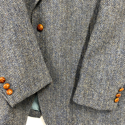 【中古品】【メンズ】 HARRIS TWEED ハリスツイード 80S 2B WOOL TAILORED JACKET 2B ウール テーラードジャケット USA製 アウター 146-250206-as-05-izu カラー：グレー系 万代Net店