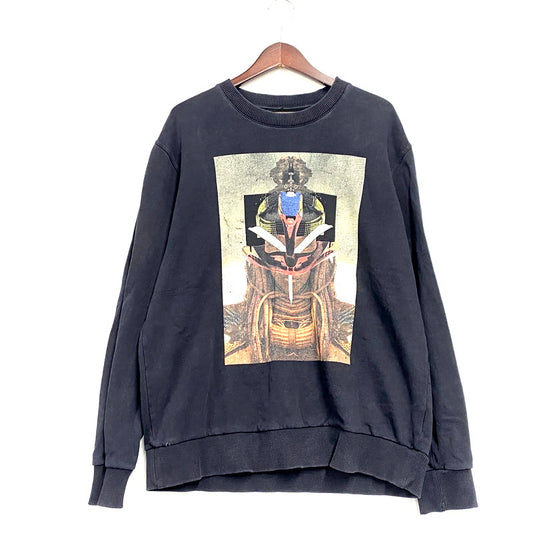 【現状渡し品】【メンズ】 GIVENCHY ジバンシィ AFRICAN TRIBAL WARRIOR SWEATSHIRT 14J 7559 653 スウェットシャツ 国内正規 トレーナー 長袖 トップス 141-250206-as-02-izu サイズ：XS カラー：ブラック 万代Net店