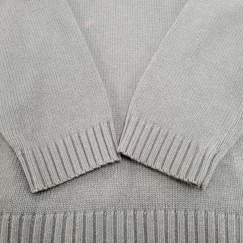 【中古品】【メンズ】 CHAPS RALPH LAUREN COTTON KNIT SWEATER チャップス ラルフローレン コットン ニット セーター 長袖 ロゴ 刺繍 トップス 146-250721-ay-04-izu カラー：グリーン系 万代Net店