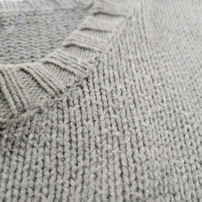 【中古品】【メンズ】 CHAPS RALPH LAUREN COTTON KNIT SWEATER チャップス ラルフローレン コットン ニット セーター 長袖 ロゴ 刺繍 トップス 146-250721-ay-04-izu カラー：グリーン系 万代Net店