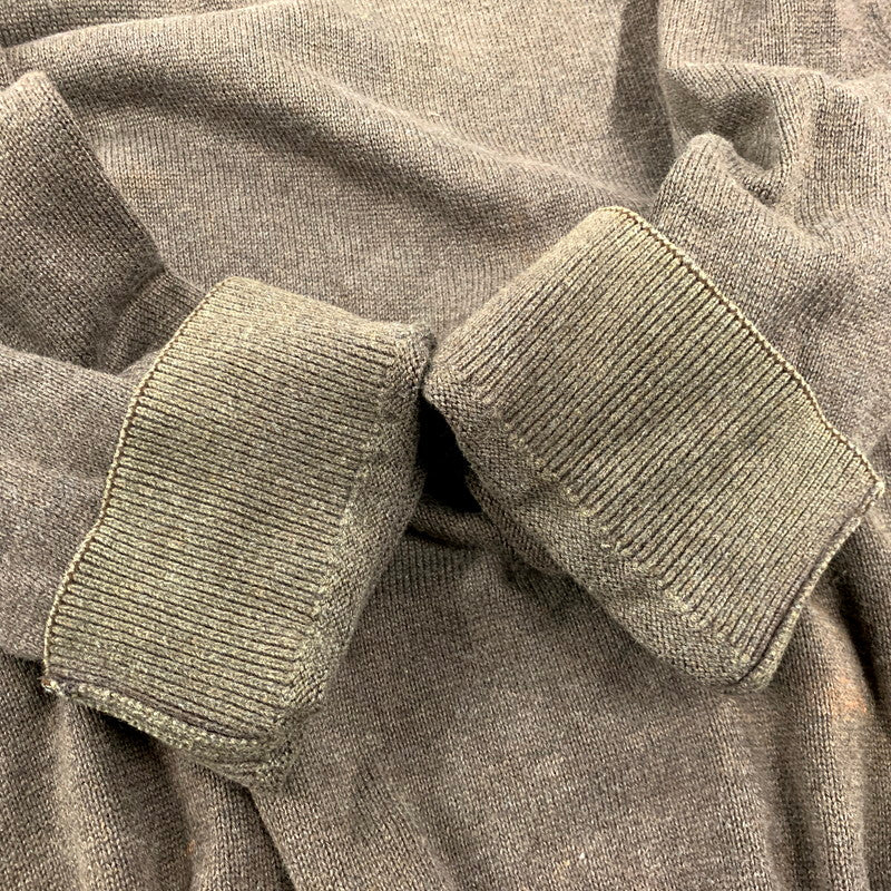 【中古品】【メンズ】 COTTON KNIT コットン ニット フランス企画 ペルー製 長袖 トップス 146-250208-as-33-izu サイズ：8 カラー：ブラウン 万代Net店
