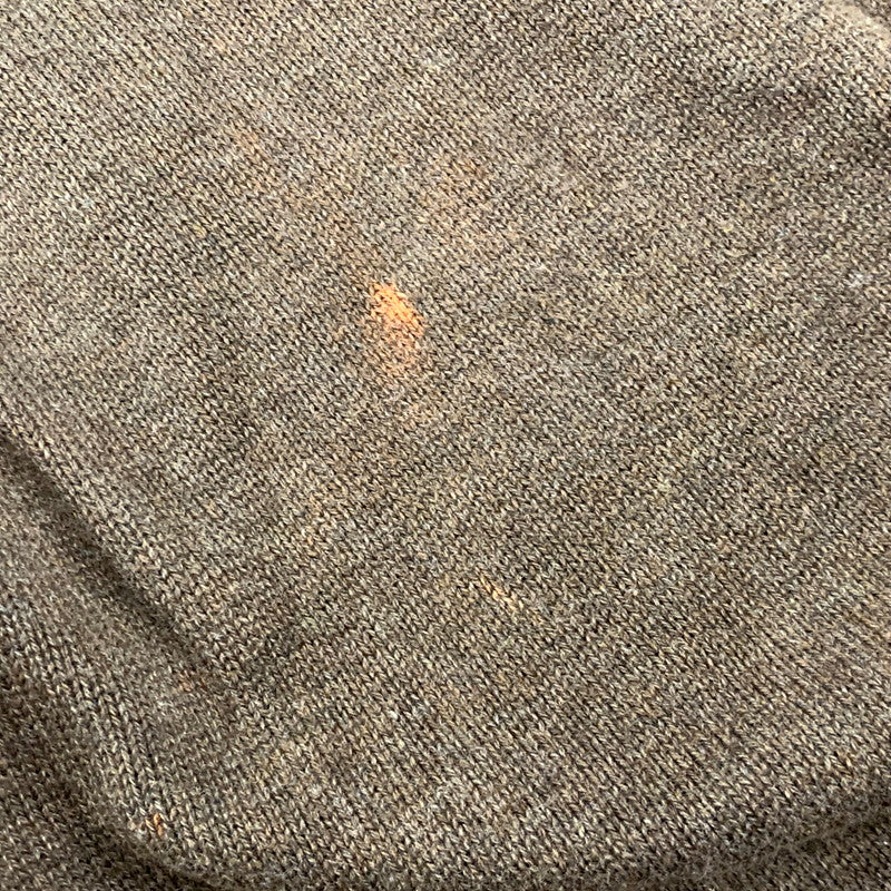 【中古品】【メンズ】 COTTON KNIT コットン ニット フランス企画 ペルー製 長袖 トップス 146-250208-as-33-izu サイズ：8 カラー：ブラウン 万代Net店