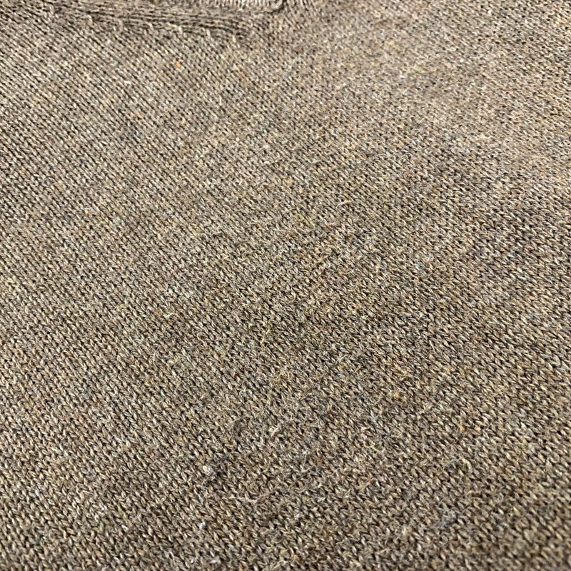 【中古品】【メンズ】 COTTON KNIT コットン ニット フランス企画 ペルー製 長袖 トップス 146-250208-as-33-izu サイズ：8 カラー：ブラウン 万代Net店