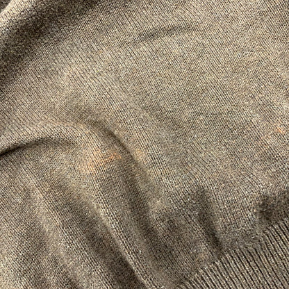 【中古品】【メンズ】 COTTON KNIT コットン ニット フランス企画 ペルー製 長袖 トップス 146-250208-as-33-izu サイズ：8 カラー：ブラウン 万代Net店