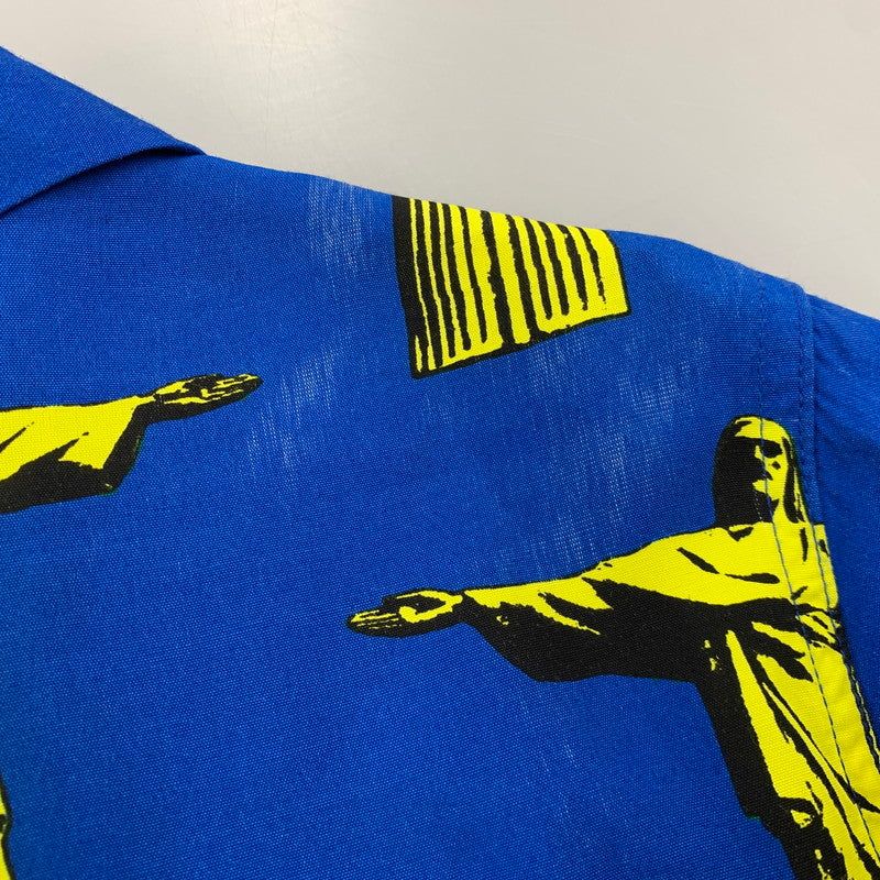 【中古品】【メンズ】 WACKO MARIA ワコマリア CORCOVADO HAWAIIAN SHIRT コルコバード ハワイアン シャツ トップス 142-260429-kh-12-izu サイズ：M カラー：ブルー 万代Net店