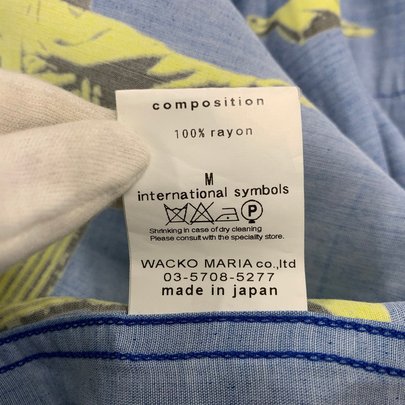 【中古品】【メンズ】 WACKO MARIA ワコマリア CORCOVADO HAWAIIAN SHIRT コルコバード ハワイアン シャツ トップス 142-260429-kh-12-izu サイズ：M カラー：ブルー 万代Net店