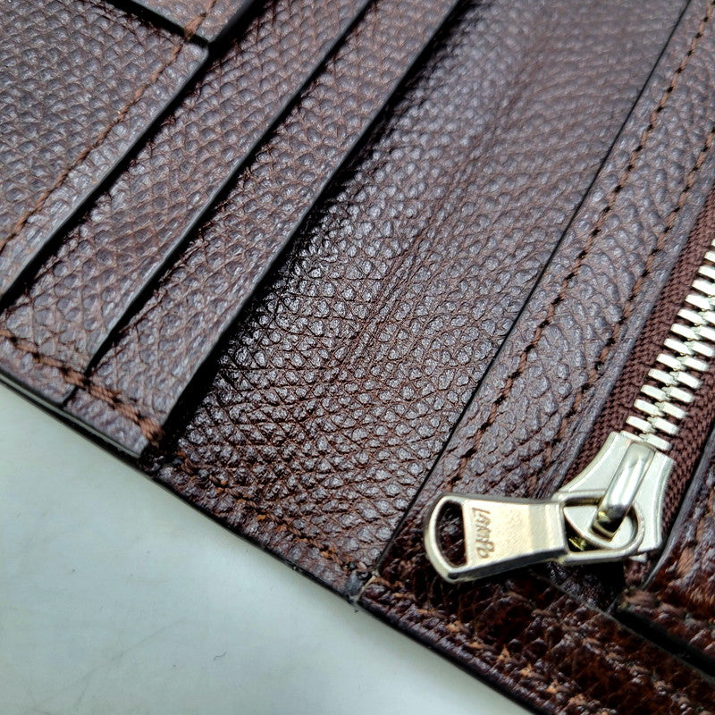 【中古品】【メンズ/レディース】 ITUAIS イトゥアイス CROCODILE POROSUS BELEZERA WALLET LONG ポロサス ビリズエラ ロングウォレット 長財布 200-250207-as-11-izu カラー：ブラウン 万代Net店