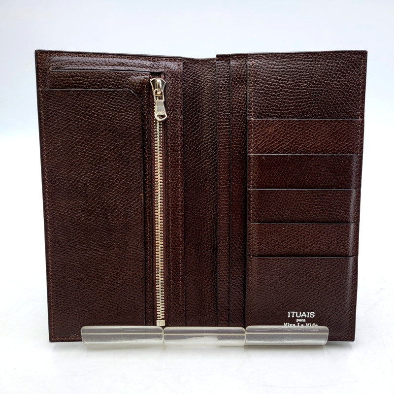 【中古品】【メンズ/レディース】 ITUAIS イトゥアイス CROCODILE POROSUS BELEZERA WALLET LONG ポロサス ビリズエラ ロングウォレット 長財布 200-250207-as-11-izu カラー：ブラウン 万代Net店