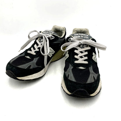 【中古品】【メンズ】 NEW BALANCE ニューバランス WOMEN'S 993 WR993BK スニーカー シューズ 靴 USA製 162-250208-as-22-izu サイズ：26.5cm カラー：ブラック×グレー 万代Net店