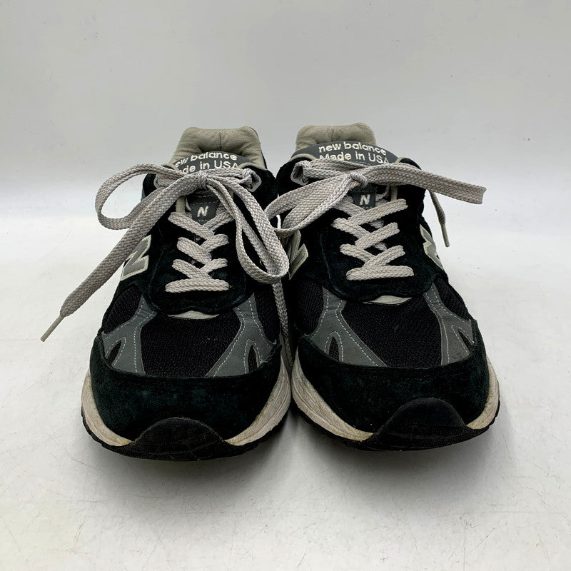 【中古品】【メンズ】 NEW BALANCE ニューバランス WOMEN'S 993 WR993BK スニーカー シューズ 靴 USA製 162-250208-as-22-izu サイズ：26.5cm カラー：ブラック×グレー 万代Net店