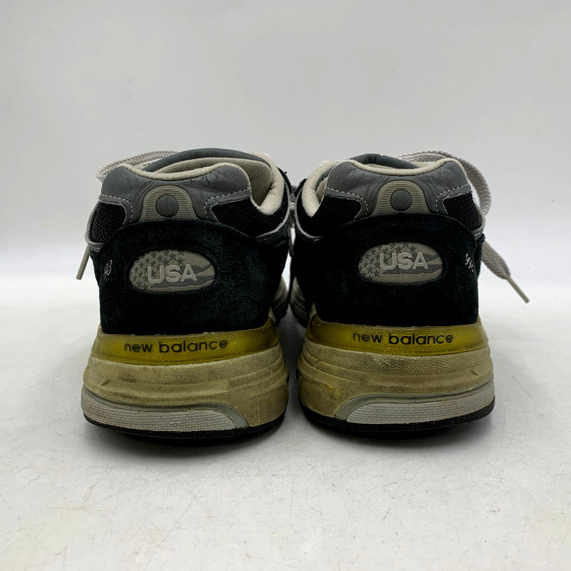 【中古品】【メンズ】 NEW BALANCE ニューバランス WOMEN'S 993 WR993BK スニーカー シューズ 靴 USA製 162-250208-as-22-izu サイズ：26.5cm カラー：ブラック×グレー 万代Net店