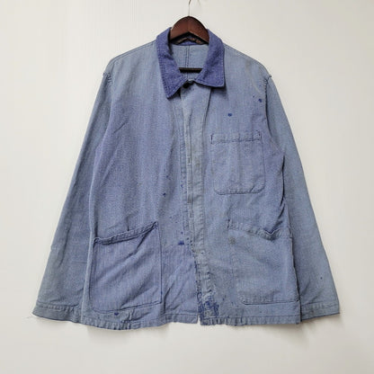 【現状渡し品】【メンズ】  LUTTERURS EURO VINTAGE ユーロヴィンテージ 50-60S WORK JACKET 50-60年代 ワークジャケット アウター 長袖 146-250210-ma-05-izu サイズ：不明 カラー：青系 万代Net店