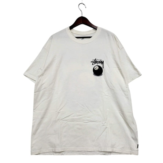 【中古品】【メンズ】 STUSSY ステューシー × NIKE ナイキ 22SS M NRG FL SS 8 BALL TEE DO9322-100 8ボール プリントTシャツ 半袖 トップス 142-250209-ay-06-izu サイズ：XL カラー：ホワイト 万代Net店