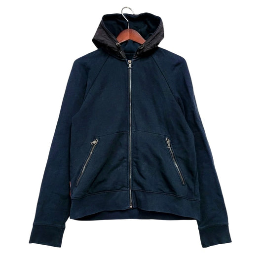 【中古品】【メンズ】 PRADA SPORTS プラダスポーツ 00S ZIP UP HOODED SWEATSHIRT ジップアップパーカー スウェット トップス 141-250209-ay-07-izu サイズ：M カラー：ブラック系 万代Net店