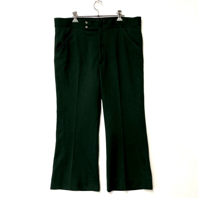 【中古品】【メンズ】 FARAH ファーラー TALON ZIP 70S FLARE SLACKS PANTS フレア スラックス パンツ USA製 ボトムス 157-250211-as-13-izu カラー：グリーン 万代Net店