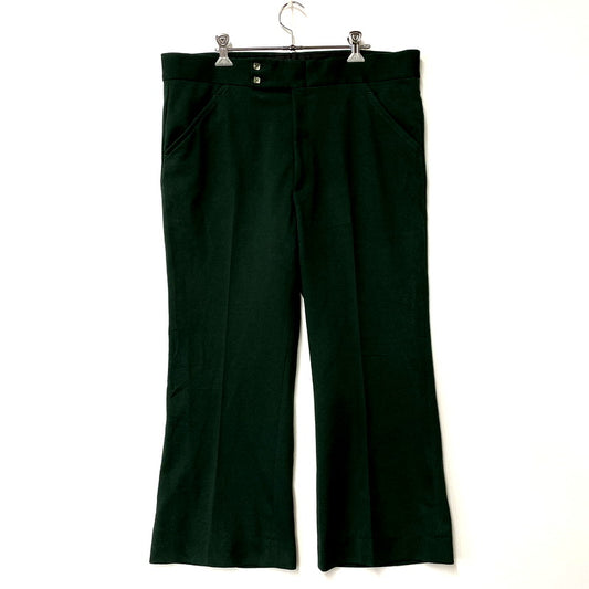 【中古品】【メンズ】 FARAH ファーラー TALON ZIP 70S FLARE SLACKS PANTS フレア スラックス パンツ USA製 ボトムス 157-250211-as-13-izu カラー：グリーン 万代Net店