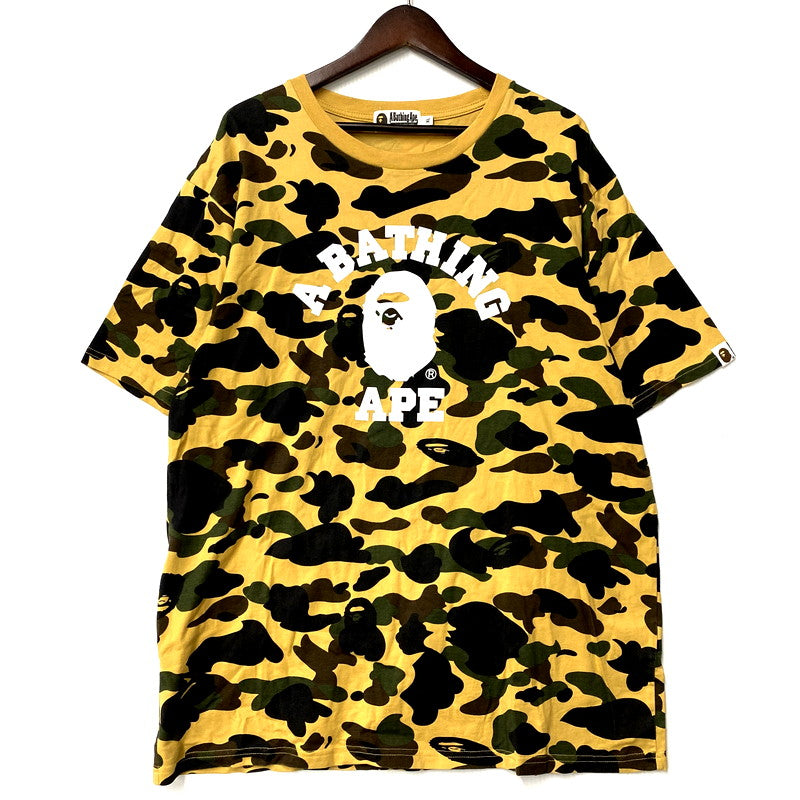 【中古品】【メンズ】 A BATHING APE アベイシングエイプ 1ST CAMO COLLEGE TEE 001CSG801001X 1ST カモ カレッジ Tシャツ 半袖 トップス 142-250212-as-29-izu サイズ：XL カラー：マルチカラー 万代Net店