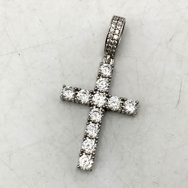 【中古品】【メンズ/レディース】 AVALANCHE アヴァランチ S925 CROSS STONE SILVER PENDANT TOP クロス ストーン シルバー ペンダントトップ アクセサリー 192-250211-as-04-izu カラー：シルバー 万代Net店