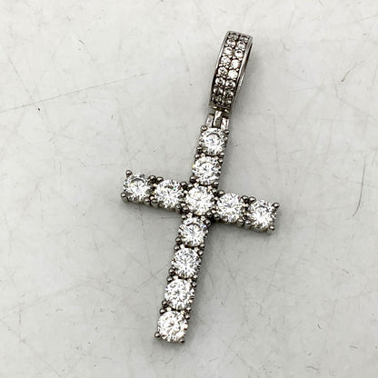 【中古品】【メンズ/レディース】 AVALANCHE アヴァランチ S925 CROSS STONE SILVER PENDANT TOP クロス ストーン シルバー ペンダントトップ アクセサリー 192-250211-as-04-izu カラー：シルバー 万代Net店