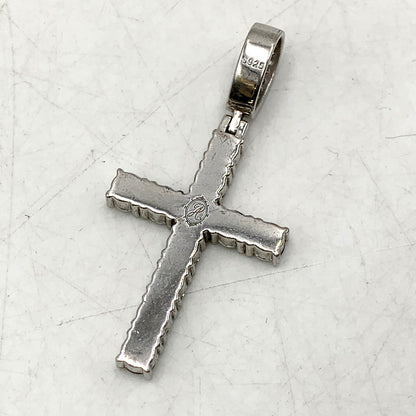 【中古品】【メンズ/レディース】 AVALANCHE アヴァランチ S925 CROSS STONE SILVER PENDANT TOP クロス ストーン シルバー ペンダントトップ アクセサリー 192-250211-as-04-izu カラー：シルバー 万代Net店