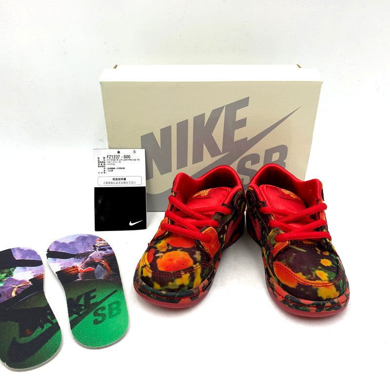 【中古美品】【キッズ】 NIKE SB ナイキエスビー DUNK LOW PRO QS (TD) FZ1237-600 ダンク ロー プロ QS TD スニーカー シューズ 靴 160-250211-as-01-izu サイズ：14cm カラー：VARSITY RED/VARSITY RED 万代Net店
