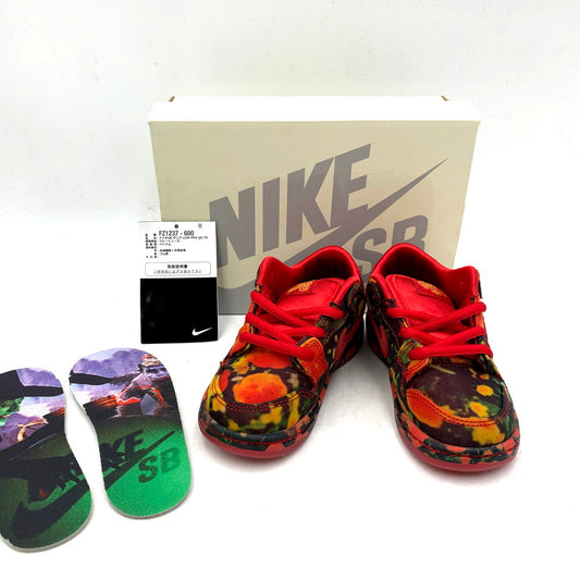 【中古美品】【キッズ】 NIKE SB ナイキエスビー DUNK LOW PRO QS (TD) FZ1237-600 ダンク ロー プロ QS TD スニーカー シューズ 靴 160-250211-as-01-izu サイズ：14cm カラー：VARSITY RED/VARSITY RED 万代Net店
