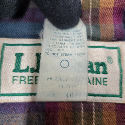 【現状渡し品】【メンズ】 L.L.Bean エルエルビーン 80S WOOL MELTON JACKET ウール メルトン ジャケット アウター 146-250209-ay-04-izu カラー：パープル系 万代Net店