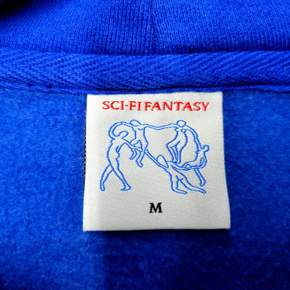 【中古品】【メンズ】  SCI-FI FANTASY サイファイファンタジー LOGO HOODIE ロゴ フーディー パーカー 長袖 トップス 142-250213-as-43-izu サイズ：M カラー：ブルー 万代Net店