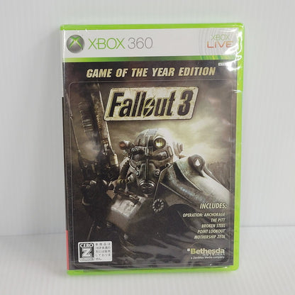 【中古美品】 【未開封】【ゲーム】Fallout3 Game of the Year Edition フォールアウト3 ゲームオブザイヤーエディション XBOX360 CERO区分_Z 18歳以上対象 Microsoft Xbox ゲーム ソフト 023-250210-ma-07-izu 万代Net店