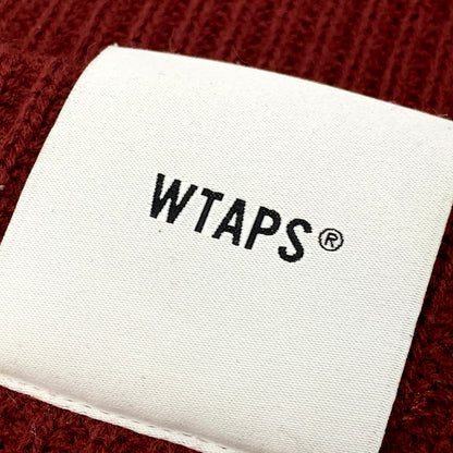 【中古品】【メンズ/レディース】 WTAPS ダブルタップス 232MADT-HT01 23AW BEANIE 01 ACRYLIC ビーニー01 アクリリック 帽子 ニット帽 服飾雑貨 185-250210-ma-14-izu サイズ：00 カラー：BURGUNDY 万代Net店