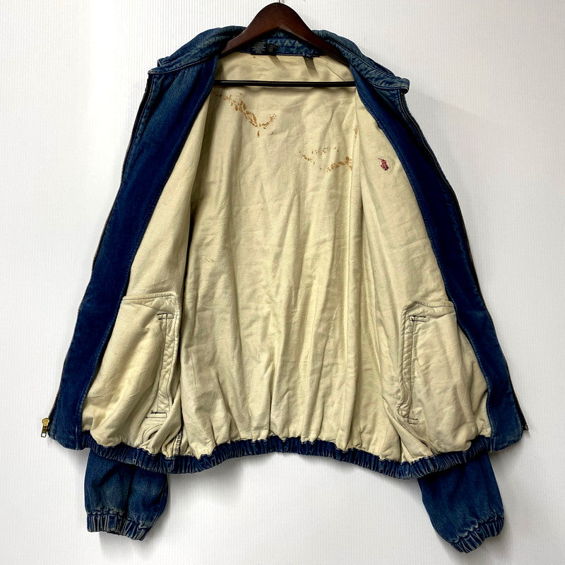 【中古品】【メンズ】 POLO RALPH LAUREN ポロ・ラルフローレン 三角タグ 80-90S DENIM SWINGTOP JACKET 80-90年代 デニムスウィングトップジャケット アウター 長袖 146-250210-ma-25-izu サイズ：XXL カラー：インディゴ 万代Net店