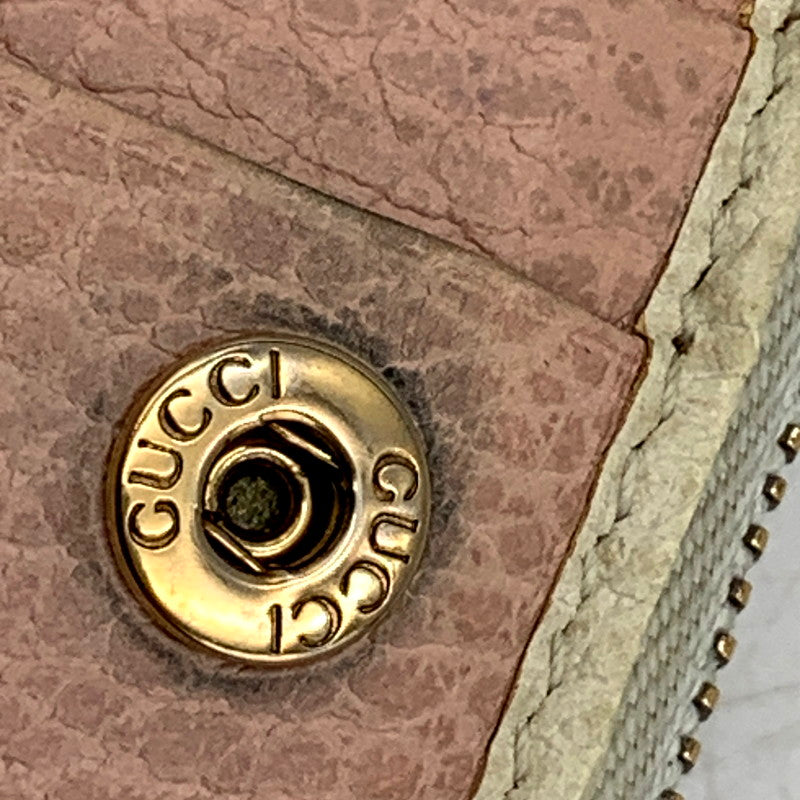 【中古品】【レディース】 GUCCI グッチ 524300 GGマーモント リボン ラインストーン 二つ折り財布 ウォレット 181-250210-ma-15-izu カラー：白 万代Net店