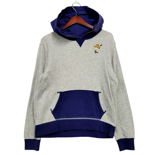 【現状渡し品】【メンズ】 POLO RALPH LAUREN ポロ・ラルフローレン POLO BEAR HOODED SWEATSHIRT ポロベア フーデッド スウェットシャツ パーカー 長袖 トップス 147-250213-as-04-izu サイズ：L カラー：グレー×ネイビー 万代Net店