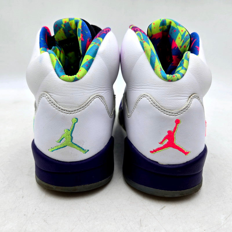 【中古品】【メンズ】 NIKE ナイキ AIR JORDAN 5 DB3335-100 エアジョーダン 5 スニーカー シューズ 靴 160-250213-as-09-izu サイズ：27cm カラー：WHITE/GHOST GREEN-COURT PURPLE 万代Net店