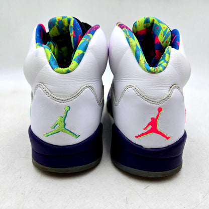 【中古品】【メンズ】 NIKE ナイキ AIR JORDAN 5 DB3335-100 エアジョーダン 5 スニーカー シューズ 靴 160-250213-as-09-izu サイズ：27cm カラー：WHITE/GHOST GREEN-COURT PURPLE 万代Net店