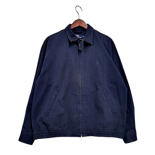 【中古品】【メンズ】 Polo by Ralph Lauren ポロバイラルフローレン 90S SWINGTOP JACKET スウィングトップ ジャケット アウター 146-250212-as-34-izu サイズ：95 カラー：ネイビー 万代Net店