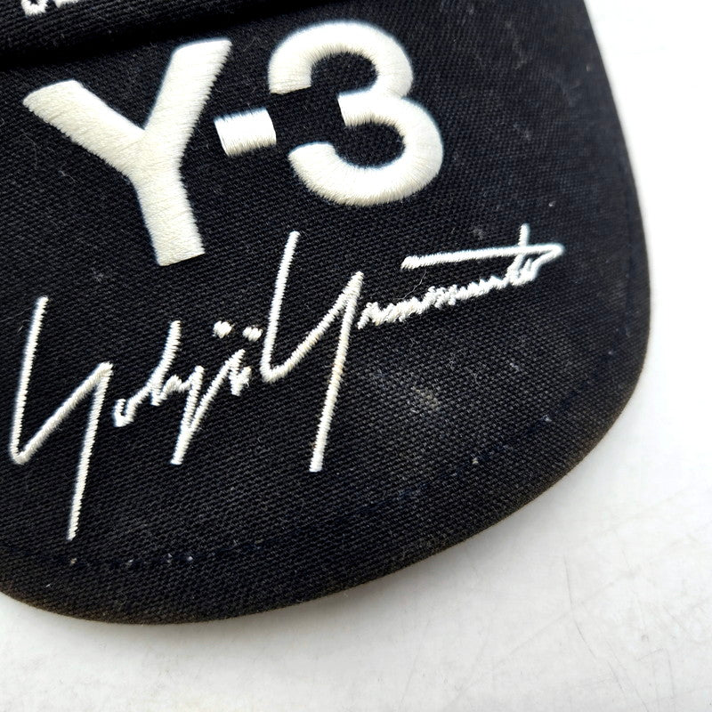 【現状渡し品】【メンズ/レディース】 Y-3 ワイスリー LOGO EMBROIDERY CAP CY3538 ロゴ エンブロイダリー キャップ 帽子 185-250213-as-15-izu サイズ：OSFA カラー：ブラック 万代Net店