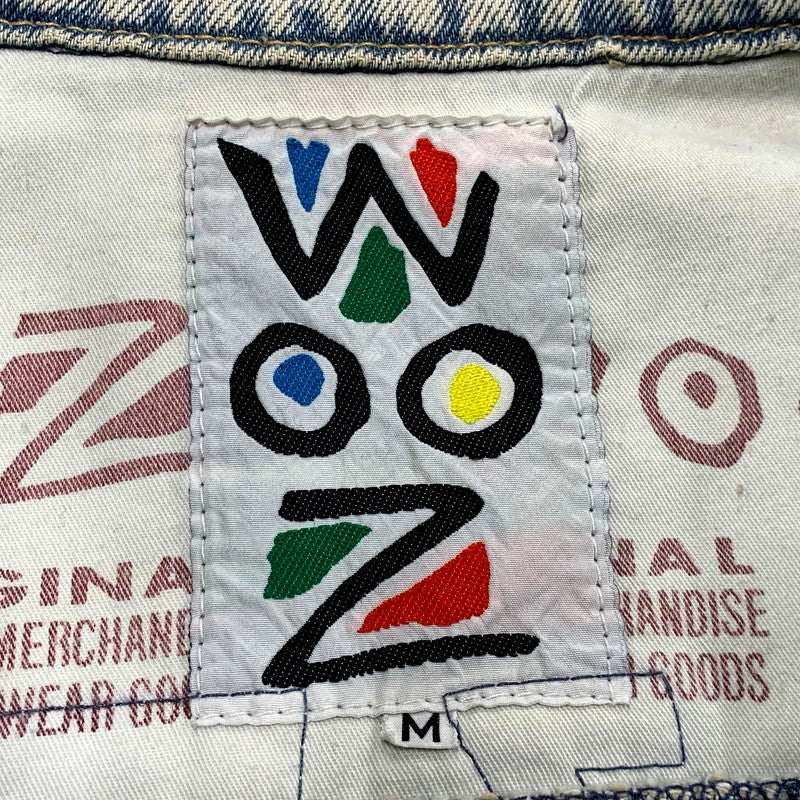 【中古品】【メンズ】  WOOZ WAPPEN CUSTOM DENIM JACKET ワッペン カスタム デニムジャケット アウター 146-250214-as-24-izu サイズ：M カラー：ライトインディゴ 万代Net店