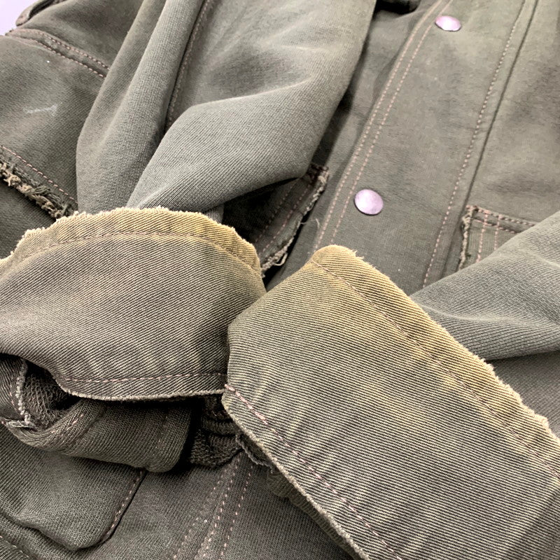 【中古品】【メンズ】  RUGBY BY RALPH LAUREN ラグビー バイ ラルフローレン SWEAT MILITARY JACKET スウェットミリタリージャケット アウター 146-250214-as-08-izu サイズ：S カラー：カーキ系 万代Net店