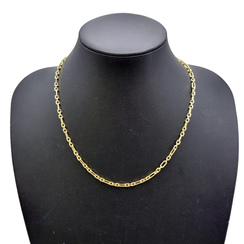 【中古品】【メンズ/レディース】  SENTI センティ SV925 CHAIN NECKLACE チェーンネックレス イタリア製  金メッキ アクセサリー 192-250213-as-40-izu カラー：ゴールド 万代Net店