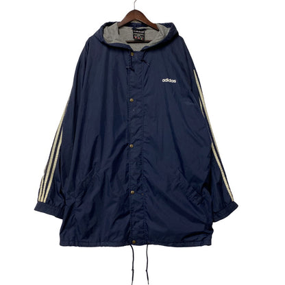 【現状渡し品】【メンズ】 adidas アディダス 万国旗タグ 80S HOODED NYLON JACKET 80年代 フーデッドナイロンジャケット アウター 長袖 146-250728-ma-09-izu サイズ：XL カラー：ネイビー 万代Net店