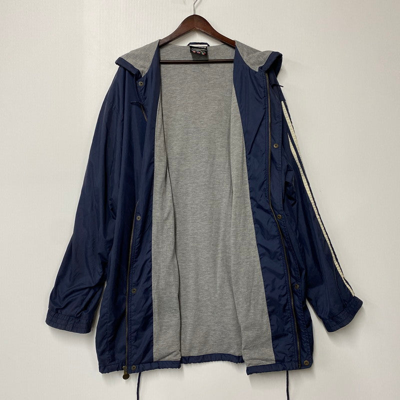 【現状渡し品】【メンズ】 adidas アディダス 万国旗タグ 80S HOODED NYLON JACKET 80年代 フーデッドナイロンジャケット アウター 長袖 146-250728-ma-09-izu サイズ：XL カラー：ネイビー 万代Net店