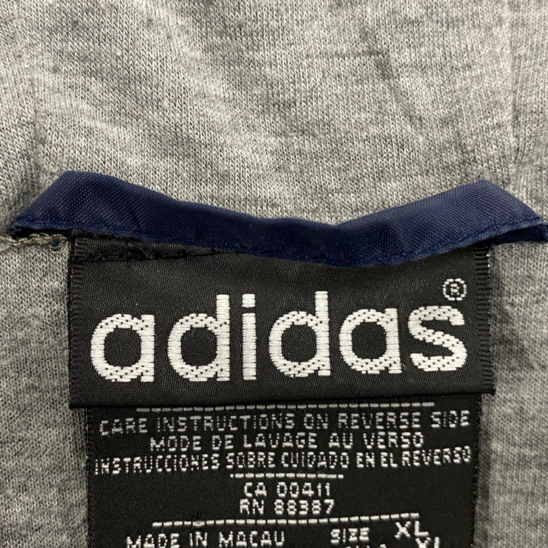 【現状渡し品】【メンズ】 adidas アディダス 万国旗タグ 80S HOODED NYLON JACKET 80年代 フーデッドナイロンジャケット アウター 長袖 146-250728-ma-09-izu サイズ：XL カラー：ネイビー 万代Net店