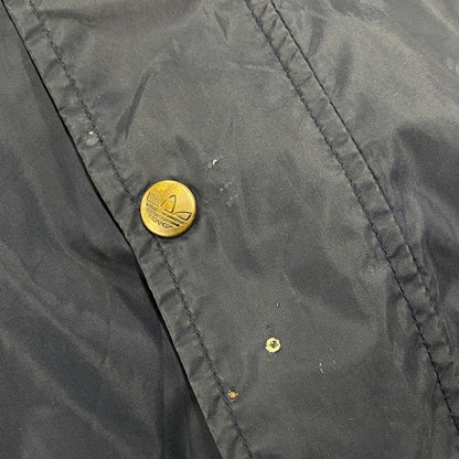 【現状渡し品】【メンズ】 adidas アディダス 万国旗タグ 80S HOODED NYLON JACKET 80年代 フーデッドナイロンジャケット アウター 長袖 146-250728-ma-09-izu サイズ：XL カラー：ネイビー 万代Net店